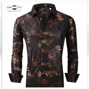 NWT. Ravalli men's long sleeve print size XXXLARGE